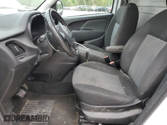 2017 Ram ProMaster City Cargo Tradesman with VIN ZFBERFAB5H6D68185, listed as a Copart auction lot 87757165 with 88,922 mi miles and Salvage Title. Bid and sale history available at DreamBid. Image 7.