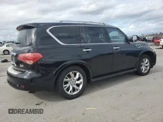 2012 Infiniti QX56 8-passenger with VIN JN8AZ2ND8C9715923, listed as a Copart auction lot 79192944 with 250,177 mi miles and Salvage Title. Bid and sale history available at carsss.com. Image 3.