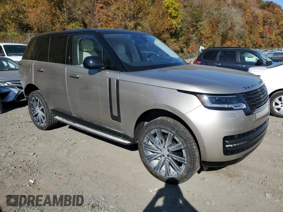 2023 Land Rover Range Rover SE with VIN SALKP9FU6PA019751, listed as a Copart auction lot 76488664 with 23,969 mi miles and Salvage Title. Bid and sale history available at carsss.com. Image 4.