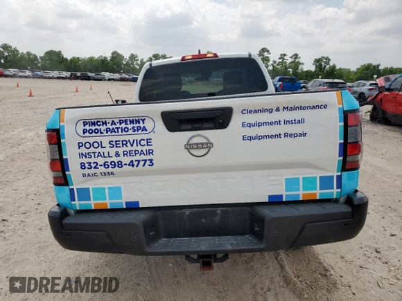 2024 Nissan Frontier S с VIN 1N6ED1CL4RN641591, выставлен на аукционе Copart как лот 59594025 с пробегом 7 162 миль миль и Списание • Salvage title. История ставок и продаж доступна на DreamBid. Изображение 6.