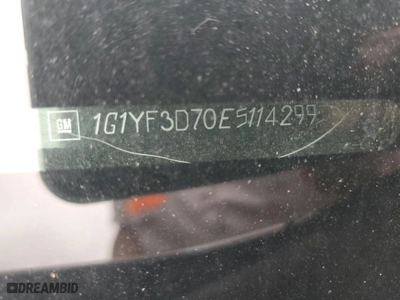 2014 Chevrolet Corvette 3LT with VIN 1G1YF3D70E5114299, listed as a Copart auction lot 54073514 with 80,919 mi miles and Salvage Title. Bid and sale history available at carsss.com. Image 12.