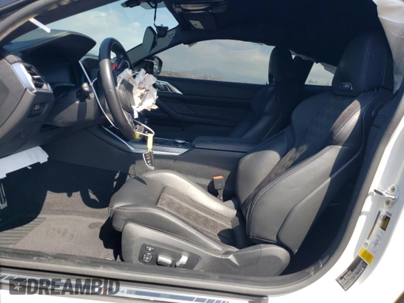 2021 BMW M4 with VIN WBS53AZ09MCF73467, listed as a Copart auction lot 72576704 with 15,437 mi miles and Salvage Title. Bid and sale history available at carsss.com. Image 7.