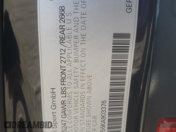 2019 Audi RS 5 Sportback z VIN WUABWCF56KA903376, wystawiony jako Copart lot #42974955 z przebiegiem 39 286 mil mil oraz Szkoda całkowita • Salvage title. Historia ofert i sprzedaży dostępna na DreamBid. Obrazek 14.
