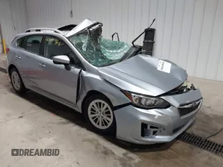 2018 Subaru Impreza Premium with VIN 4S3GTAD67J3724617, listed as a IAAI auction lot 40664868 with 1 mi miles. Bid and sale history available at carsss.com. Image 1.