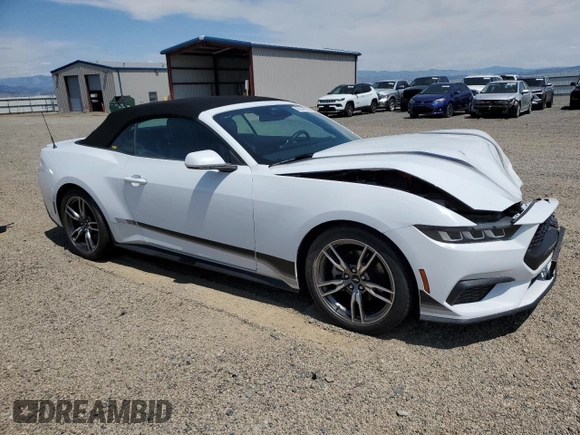 2024 Ford Mustang EcoBoost with VIN 1FAGP8UH7R5125351, listed as a Copart auction lot 62121375 with 9,149 mi miles and Salvage title. Bid and sale history available at DreamBid. Image 4.