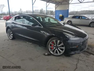 2019 Tesla Model 3 Long Range with VIN 5YJ3E1EB5KF434594, listed as a Copart auction lot 49093515 with 0 mi miles and Salvage Title. Bid and sale history available at carsss.com. Image 4.