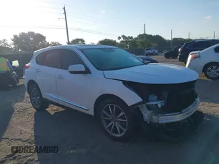 2020 Acura RDX w/Technology Pkg with VIN 5J8TC1H54LL004454, listed as a IAAI auction lot 41506984 with 65,180 mi miles. Bid and sale history available at carsss.com. Image 1.