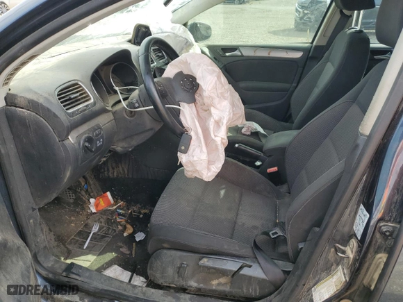 2011 Volkswagen Golf TDI with VIN WVWNM7AJ6BW045258, listed as a Copart auction lot 71380574 with 217,641 mi miles and Salvage Title. Bid and sale history available at carsss.com. Image 7.