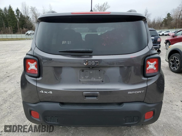 2018 Jeep Renegade Sport with VIN ZACCJBAB2JPJ01832, listed as a Copart auction lot 52208845 with 44,789 mi miles and Salvage Title. Bid and sale history available at DreamBid. Image 6.