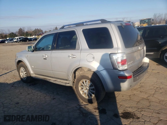 2008 Mercury Mariner Premier z VIN 4M2CU97108KJ43593, wystawiony jako Copart lot #62006105 z przebiegiem 124 233 mil mil oraz Szkoda całkowita • Salvage title. Historia ofert i sprzedaży dostępna na DreamBid. Obrazek 2.