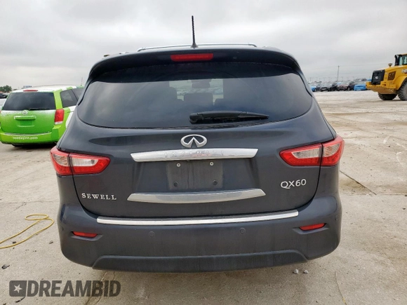 2014 Infiniti QX60 with VIN 5N1AL0MN4EC540308, listed as a Copart auction lot 54435045 with 140,454 mi miles and Salvage Title. Bid and sale history available at carsss.com. Image 6.