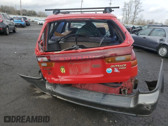 1999 Subaru Legacy Outback with VIN 4S3BG6853X7606482, listed as a Copart auction lot 47055385 with 145,079 mi miles and Salvage title. Bid and sale history available at DreamBid. Image 6.