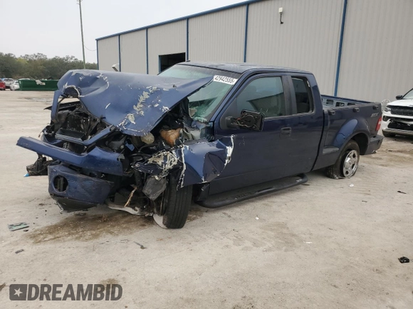 2007 Ford F-150 STX with VIN 1FTRX02W07KC22346, listed as a Copart auction lot 42942555 with 253,980 mi miles and Salvage Title. Bid and sale history available at carsss.com. Image 1.