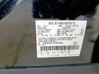 2018 Ford Explorer Sport with VIN 1FM5K8GT5JGA43588, listed as a Copart auction lot 54320345 with 148,996 mi miles and Salvage Title. Bid and sale history available at DreamBid. Image 14.