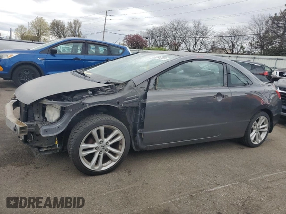 2010 Honda Civic Cpe LX with VIN 2HGFG1B68AH504775, listed as a Copart auction lot 53284265 with 216,785 mi miles and Salvage Title. Bid and sale history available at carsss.com. Image 1.