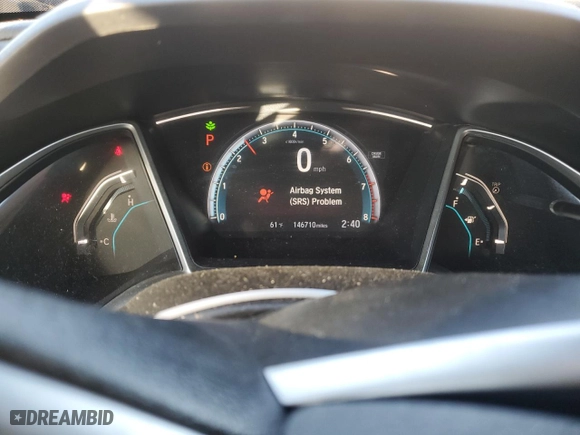 2018 Honda Civic Sedan EX with VIN 2HGFC2F76JH586249, listed as a Copart auction lot 81906974 with 146,710 mi miles and Salvage Title. Bid and sale history available at carsss.com. Image 9.