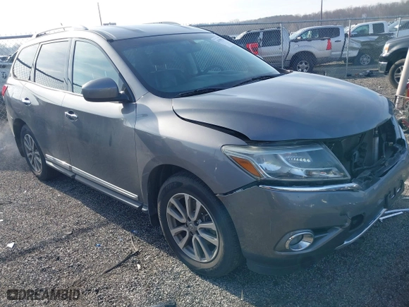 2015 Nissan Pathfinder S with VIN 5N1AR2MM0FC622944, listed as a IAAI auction lot 41198926 with 125609 miles. Bid and sale history available at carsss.com. Image 1.