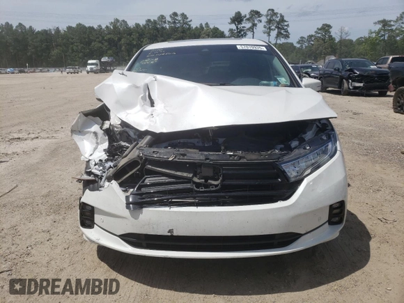 2024 Honda Odyssey Touring with VIN 5FNRL6H84RB014767, listed as a Copart auction lot 57070935 with Not provided miles and Salvage title. Bid and sale history available at DreamBid. Image 5.
