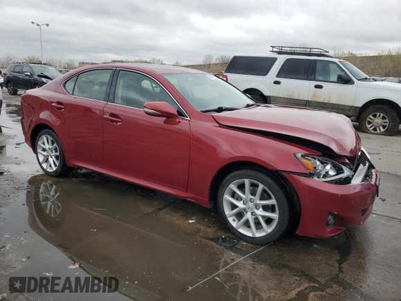 2012 Lexus IS 250 with VIN JTHCF5C21C5057870, listed as a Copart auction lot 54561375 with 102,727 mi miles and Salvage Title. Bid and sale history available at DreamBid. Image 4.