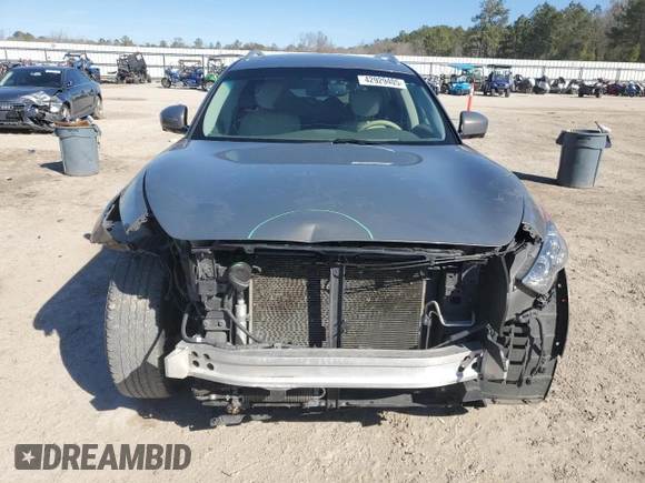 2015 Infiniti QX70 with VIN JN8CS1MU8FM380334, listed as a Copart auction lot 42929405 with 92,090 mi miles and Salvage title. Bid and sale history available at DreamBid. Image 5.