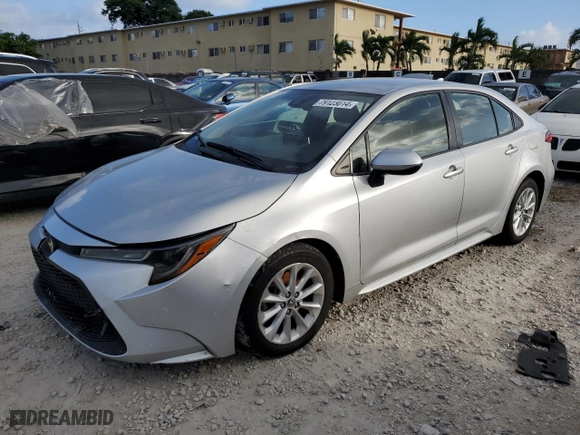 2021 Toyota Corolla LE with VIN JTDVPMAE8MJ146102, listed as a Copart auction lot 79123014 with 85,682 mi miles and Clean Title. Bid and sale history available at carsss.com. Image 1.