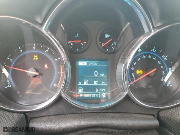 2014 Chevrolet Cruze 2LT with VIN 1G1PE5SB6E7378424, listed as a Copart auction lot 48567225 with 93,978 mi miles and Salvage Title. Bid and sale history available at carsss.com. Image 9.