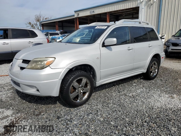 2006 Mitsubishi Outlander SE with VIN JA4LX41F46U051225, listed as a Copart auction lot 42949915 with 188,733 mi miles and Salvage Title. Bid and sale history available at carsss.com. Image 1.