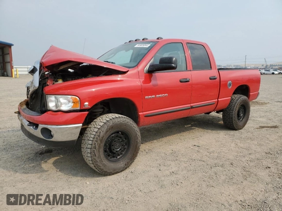 2005 Dodge Ram 2500 SLT with VIN 3D7KS28CX5G794964, listed as a Copart auction lot 64905044 with 187,946 mi miles and Clean Title. Bid and sale history available at carsss.com. Image 1.