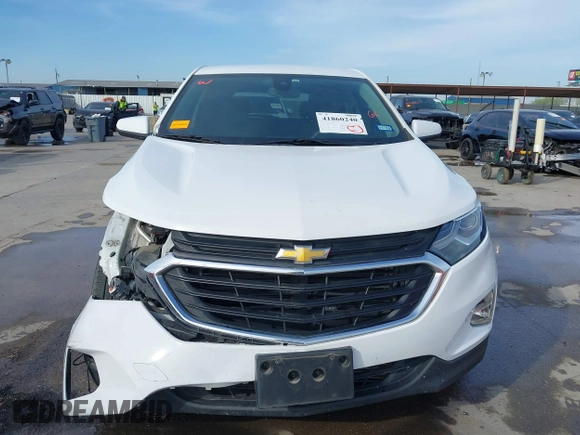 2020 Chevrolet Equinox LT with VIN 3GNAXKEV1LS695819, listed as a IAAI auction lot 41860240 with 57,214 mi miles. Bid and sale history available at carsss.com. Image 13.