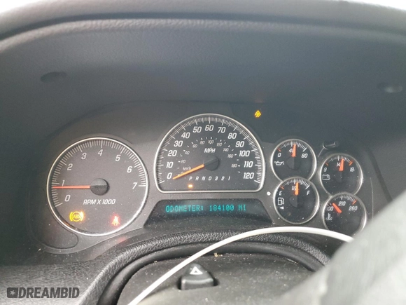 2006 GMC Envoy SLT with VIN 1GKDT13S462216348, listed as a Copart auction lot 49794495 with 184,100 mi miles and Salvage Title. Bid and sale history available at carsss.com. Image 9.
