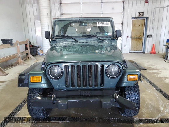 2002 Jeep Wrangler X with VIN 1J4FA39SX2P718415, listed as a Copart auction lot 52788015 with 152,093 mi miles and Salvage Title. Bid and sale history available at carsss.com. Image 5.