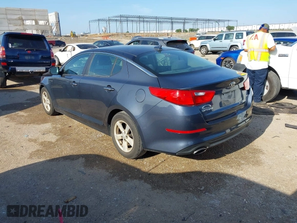 2015 Kia Optima LX with VIN KNAGM4A71F5568868, listed as a IAAI auction lot 42431920 with 138,217 mi miles and . Bid and sale history available at DreamBid. Image 3.