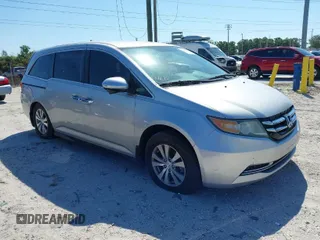 2015 Honda Odyssey EX with VIN 5FNRL5H46FB032366, listed as a IAAI auction lot 42034443 with 154,679 mi miles and . Bid and sale history available at carsss.com. Image 1.