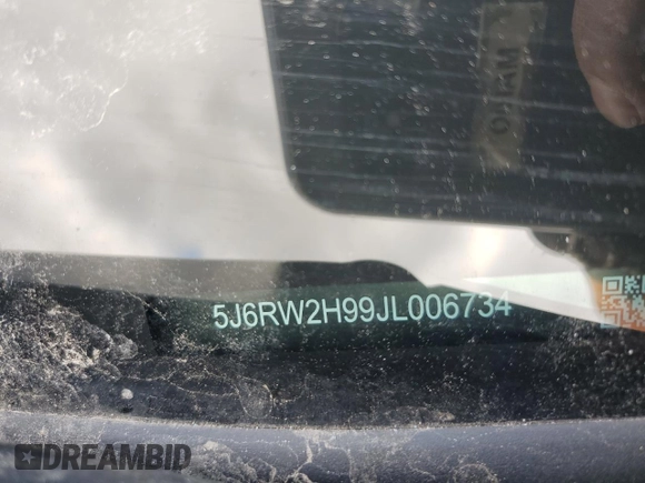 2018 Honda CR-V Touring with VIN 5J6RW2H99JL006734, listed as a Copart auction lot 52220685 with 57,923 mi miles and Salvage Title. Bid and sale history available at carsss.com. Image 14.