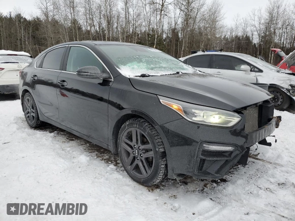 2021 Kia Forte EX with VIN 3KPF54AD2ME336444, listed as a Copart auction lot 88734225 with 76,017 mi miles and Salvage Title. Bid and sale history available at DreamBid. Image 4.