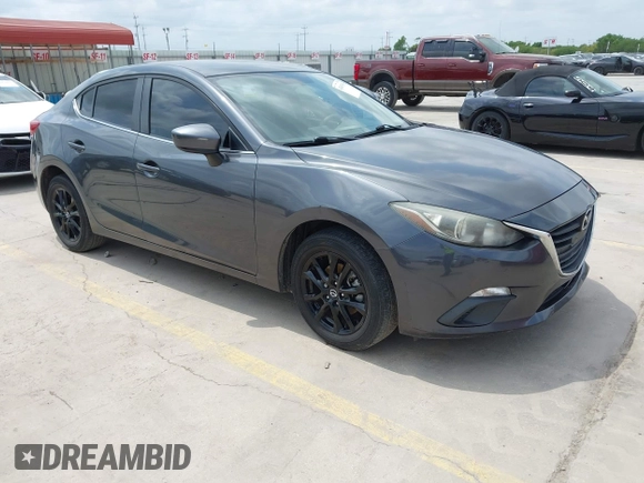 2014 Mazda 3 i Touring z VIN JM1BM1V75E1153967, wystawiony jako IAAI lot #42043936 z przebiegiem 147 580 mil mil oraz . Historia ofert i sprzedaży dostępna na DreamBid. Obrazek 1.