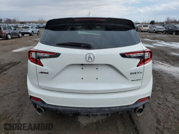2020 Acura RDX w/A-Spec Pkg with VIN 5J8TC2H60LL805672, listed as a Copart auction lot 49971145 with 110,643 mi miles and Salvage Title. Bid and sale history available at carsss.com. Image 6.