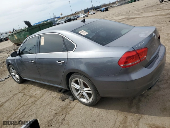2014 Volkswagen Passat TDI SE w/Sunroof with VIN 1VWBN7A36EC001541, listed as a Copart auction lot 53241295 with 152,365 mi miles and Clean Title. Bid and sale history available at carsss.com. Image 2.