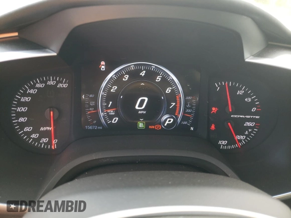 2017 Chevrolet Corvette 3LT with VIN 1G1YF2D73H5110715, listed as a Copart auction lot 79644404 with 15,672 mi miles and Salvage Title. Bid and sale history available at carsss.com. Image 9.