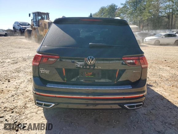 2022 Volkswagen Tiguan SEL R-Line with VIN 3VV4B7AX7NM108752, listed as a Copart auction lot 50031225 with 40,122 mi miles and Non Repairable. Bid and sale history available at carsss.com. Image 6.
