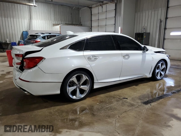 2020 Honda Accord Touring with VIN 1HGCV2F98LA011036, listed as a Copart auction lot 58977685 with 75,467 mi miles and Salvage title. Bid and sale history available at DreamBid. Image 3.