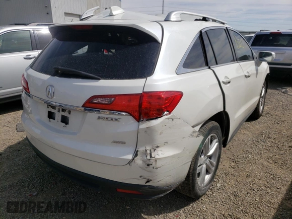 2015 Acura RDX with VIN 5J8TB4H3XFL030242, listed as a Copart auction lot 54072705 with Not provided miles and Salvage title. Bid and sale history available at DreamBid. Image 4.