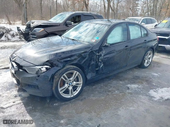 2014 BMW 3 Series 335i xDrive with VIN WBA3B9G57ENR92206, listed as a IAAI auction lot 41649706 with 98,607 mi miles. Bid and sale history available at carsss.com. Image 2.