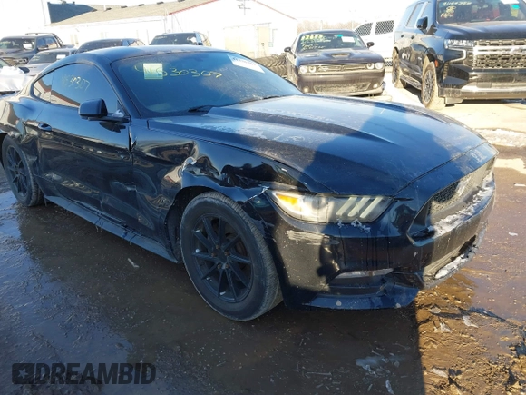 2016 Ford Mustang V6 with VIN 1FA6P8AM0G5252498, listed as a IAAI auction lot 41530307 with 119,737 mi miles and . Bid and sale history available at carsss.com. Image 6.
