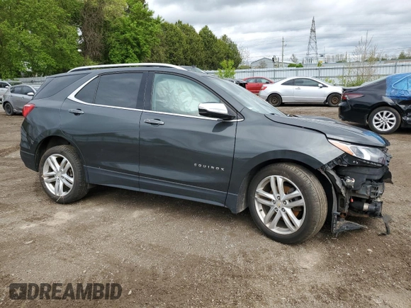 2019 Chevrolet Equinox Premier with VIN 2GNAXYEX4K6102892, listed as a Copart auction lot 55330855 with Not provided miles and Non repairable. Bid and sale history available at DreamBid. Image 4.
