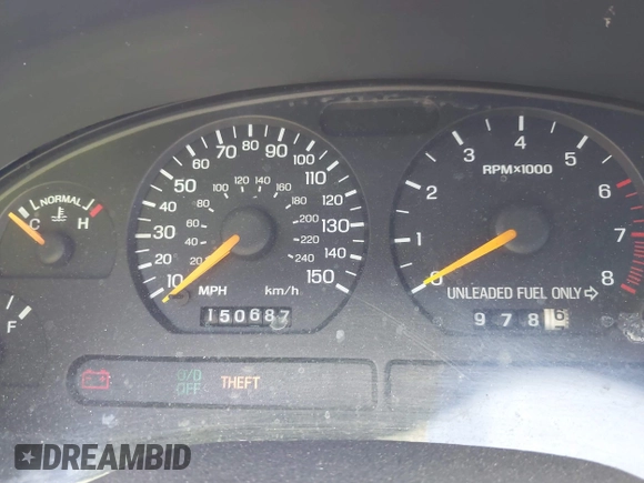 1997 Ford Mustang GT with VIN 1FALP42X7VF193106, listed as a IAAI auction lot 41960062 with 150,687 mi miles and . Bid and sale history available at DreamBid. Image 7.
