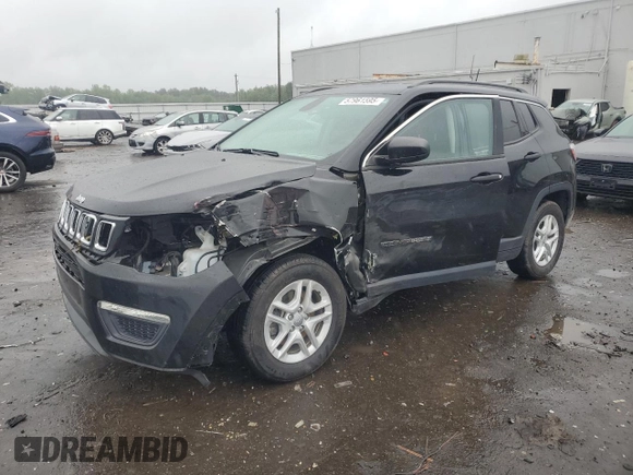 2021 Jeep Compass Sport с VIN 3C4NJCAB4MT510929, выставлен на аукционе Copart как лот 57961595 с пробегом 37 715 миль миль и Списание • Salvage title. История ставок и продаж доступна на DreamBid. Изображение 1.