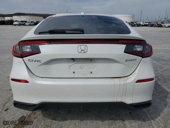 2022 Honda Civic Hatchback Sport with VIN 19XFL2H87NE001863, listed as a Copart auction lot 49664125 with 0 mi miles and Salvage Title. Bid and sale history available at carsss.com. Image 6.