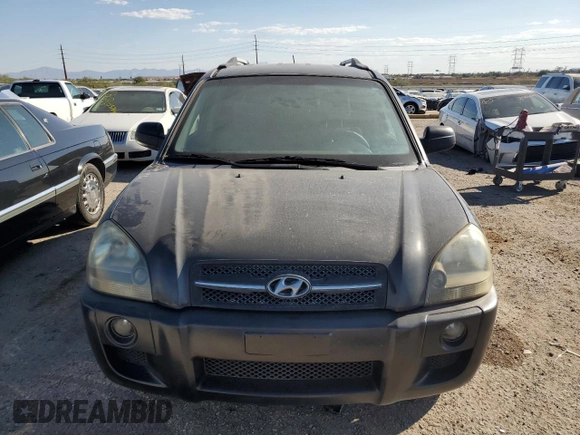 2007 Hyundai Tucson GLS with VIN KM8JM12B47U586150, listed as a Copart auction lot 75758794 with 203,714 mi miles and Clean Title. Bid and sale history available at carsss.com. Image 5.
