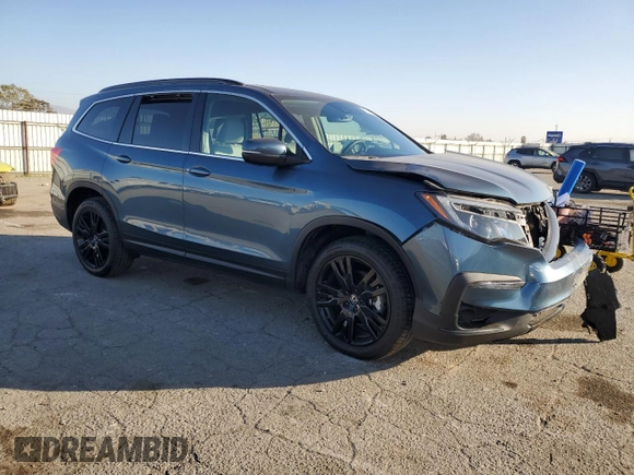 2021 Honda Pilot Special Edition with VIN 5FNYF6H2XMB087813, listed as a Copart auction lot 42349765 with 31,189 mi miles and Salvage Title. Bid and sale history available at DreamBid. Image 4.